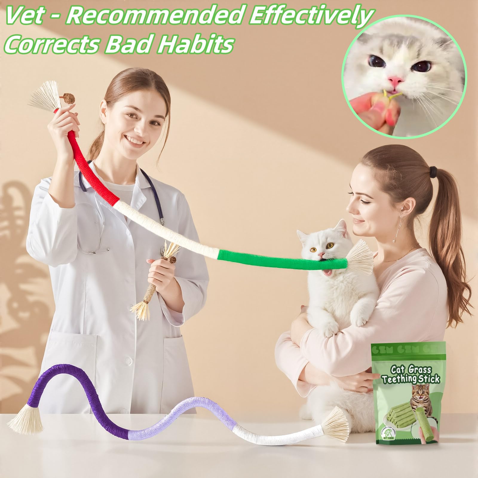 GREMBEB catnip bag adds scent attraction to playtime for cats.