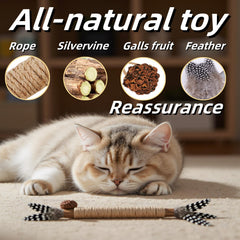 GREMBEB catnip and feather toy engages senses for playful kittens and interactive bonding