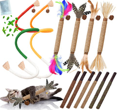GREMBEB catnip rope toy pair for self-play and stress relief