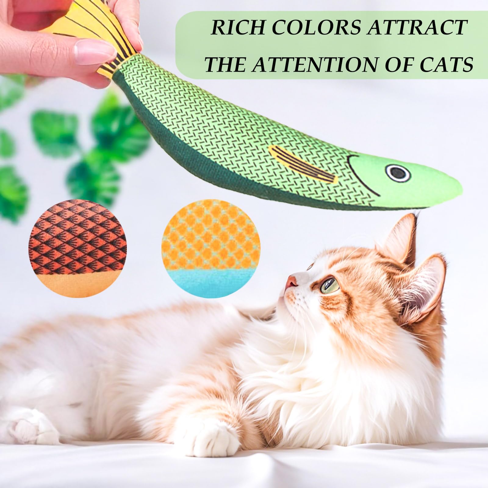 GREMBEB soft catnip plush encourages kicking and cuddling during quiet moments.