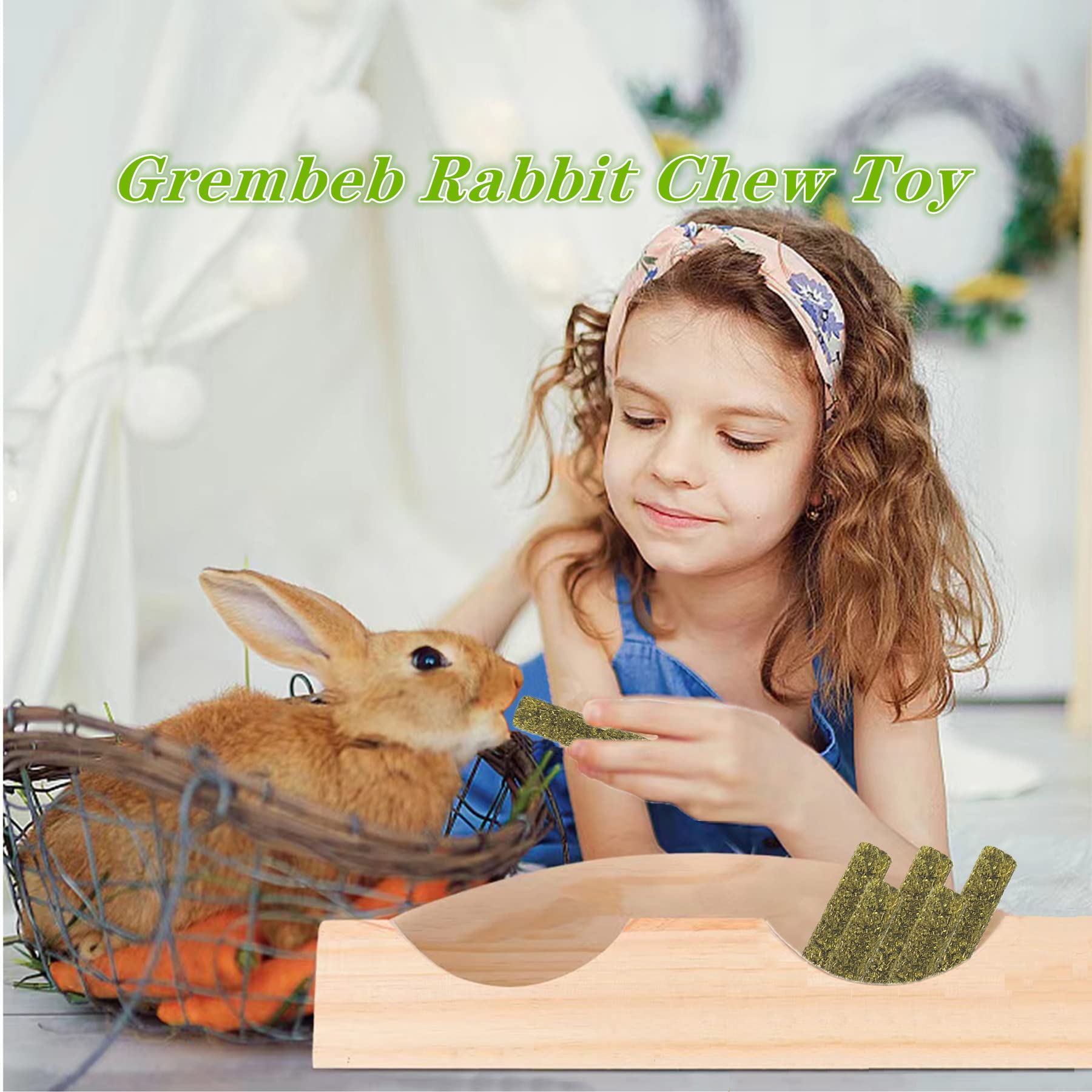 GREMBEB teeth-friendly chew action encourages natural gnawing without furniture damage.