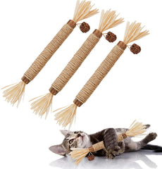 GREMBEB silvervine chew sticks 3-pack for curious cats and kittens
