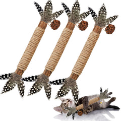 GREMBEB silvervine stick cat teaser for interactive play and curiosity