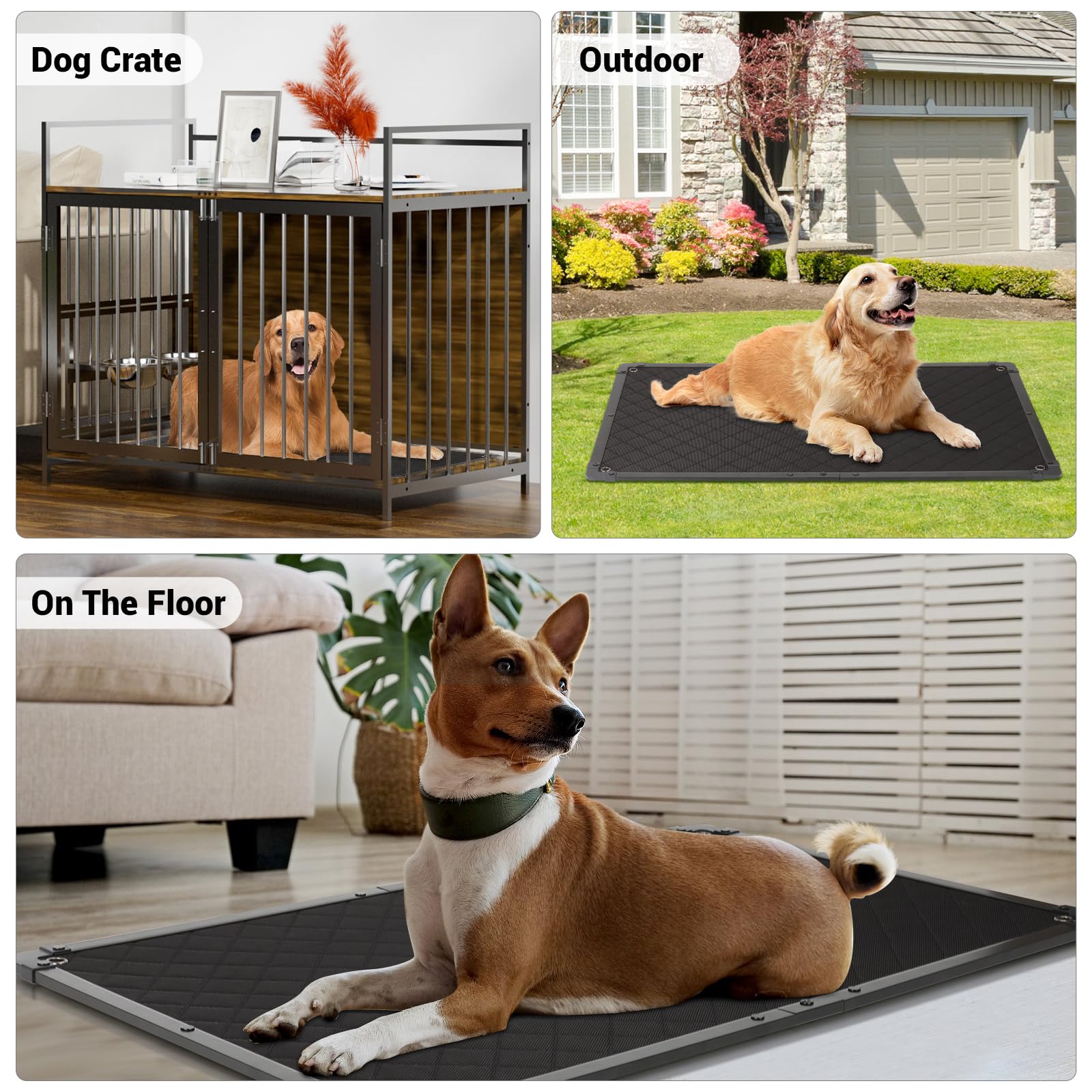 GRENTY portable crate pad for floors, cars, and outdoor use