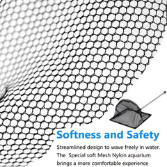 Grepol-V fine nylon mesh stays soft on inhabitants during netting.