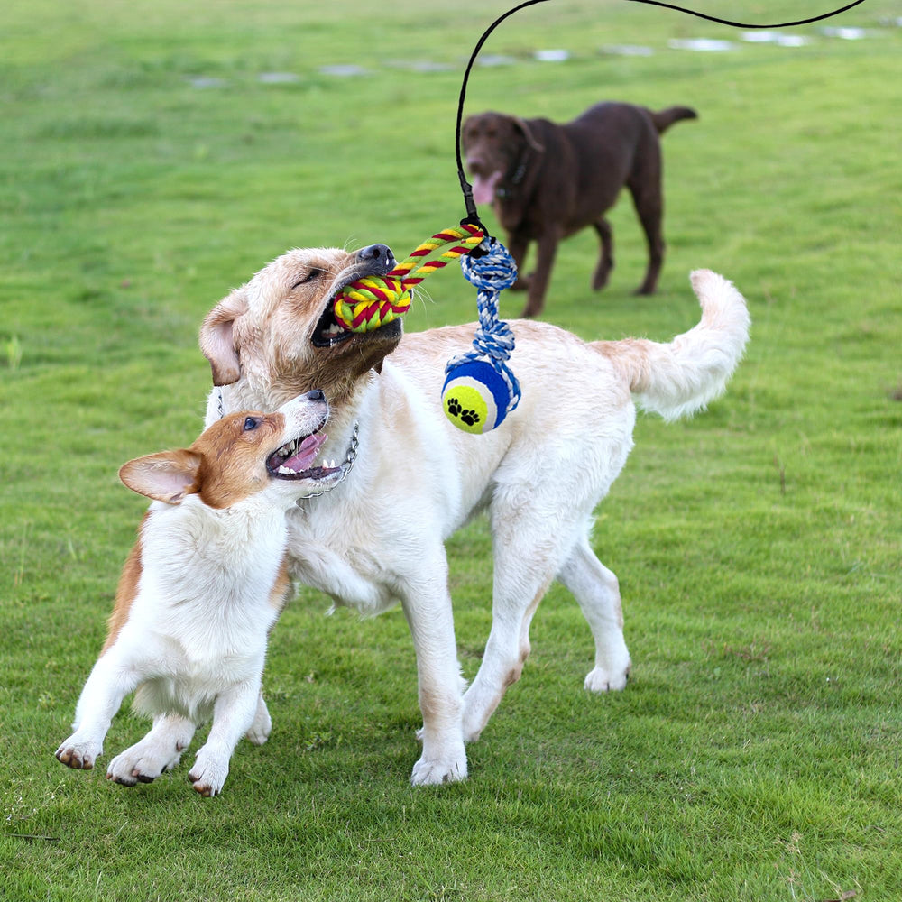 GRETMIX Flirt Pole non-slip handle ensures comfortable control during play.