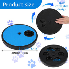 Grevosea dog nail scratch board with treat box for puzzle feeding