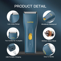 Grimgrow clipper detachable ceramic blade for smooth, close trims