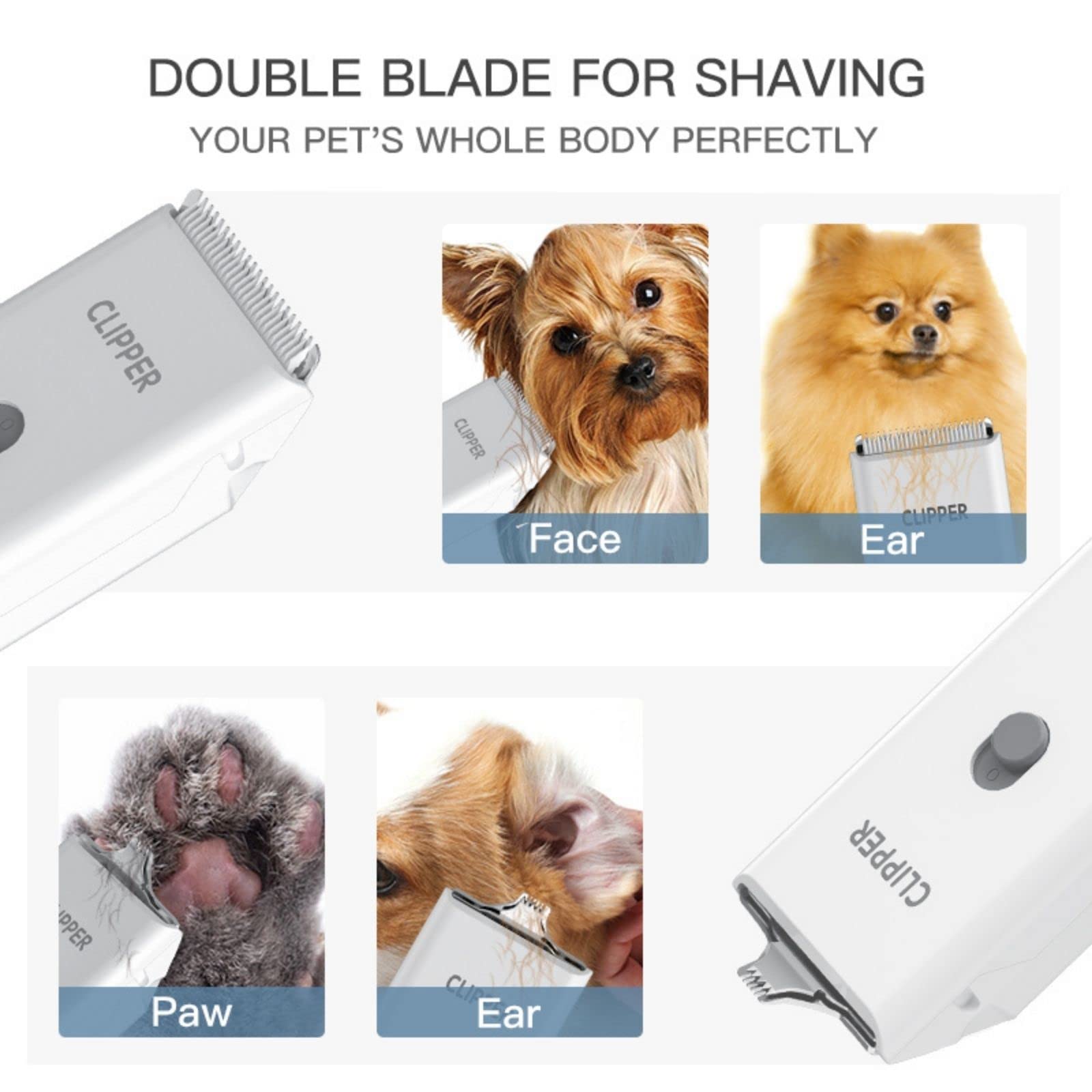 Grimgrow detachable ceramic blades being cleaned for easy maintenance.
