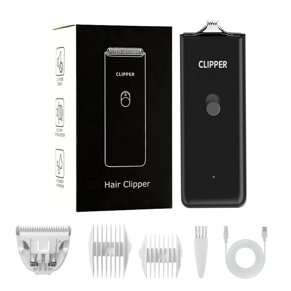 Grimgrow dog-cat clipper front view shows ergonomic design for comfortable at-home grooming.