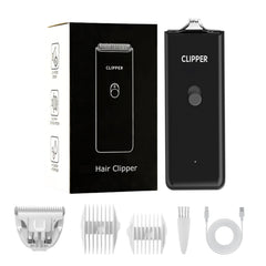 Grimgrow dog-cat clipper front view shows ergonomic design for comfortable at-home grooming.