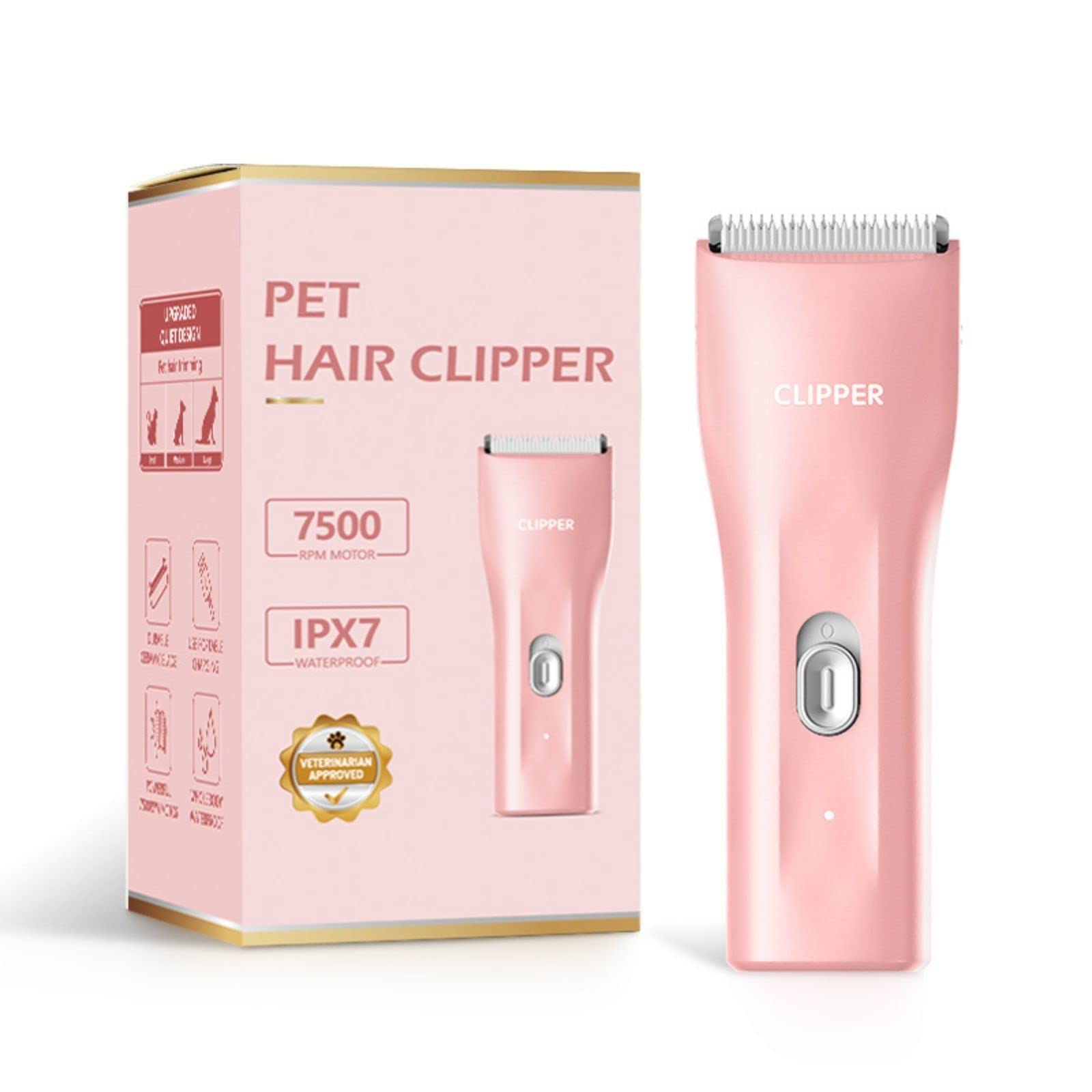 Grimgrow dog-cat clipper in use for easy at-home grooming