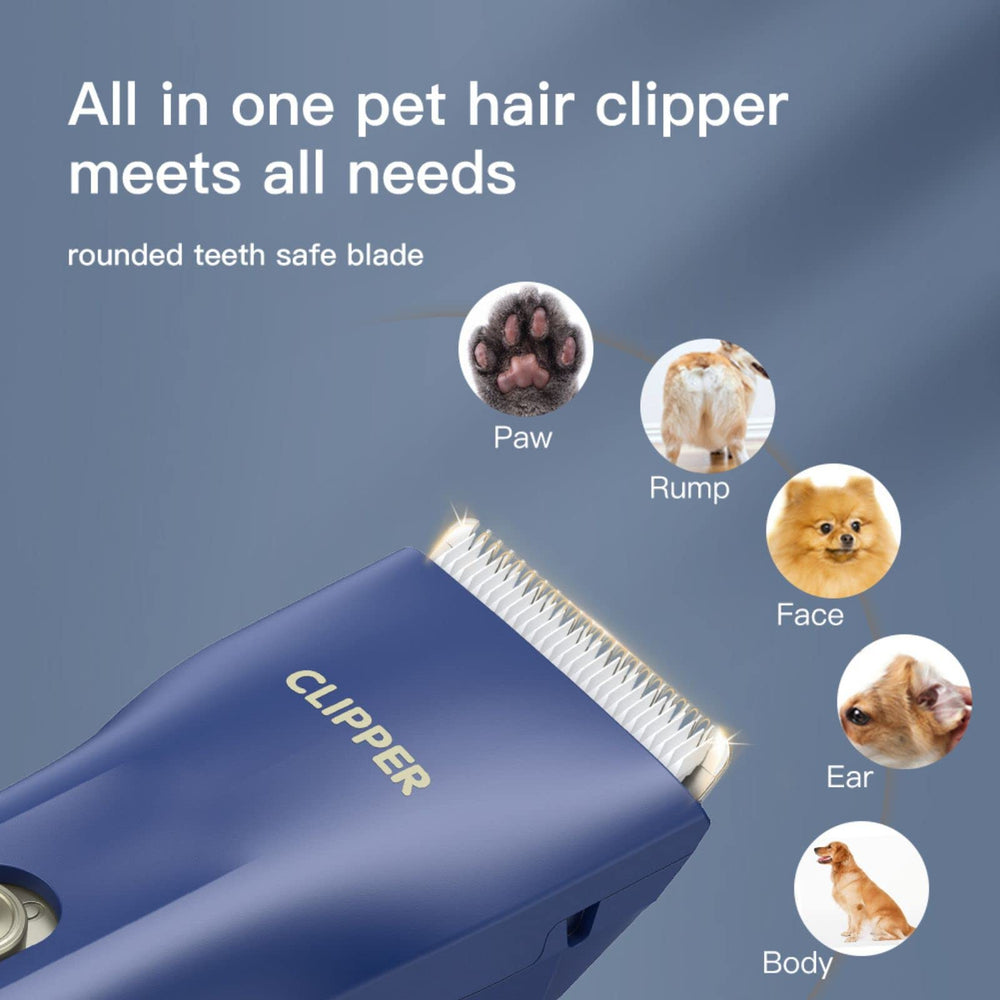 Grimgrow clipper blade close-up showing detachable ceramic blade.
