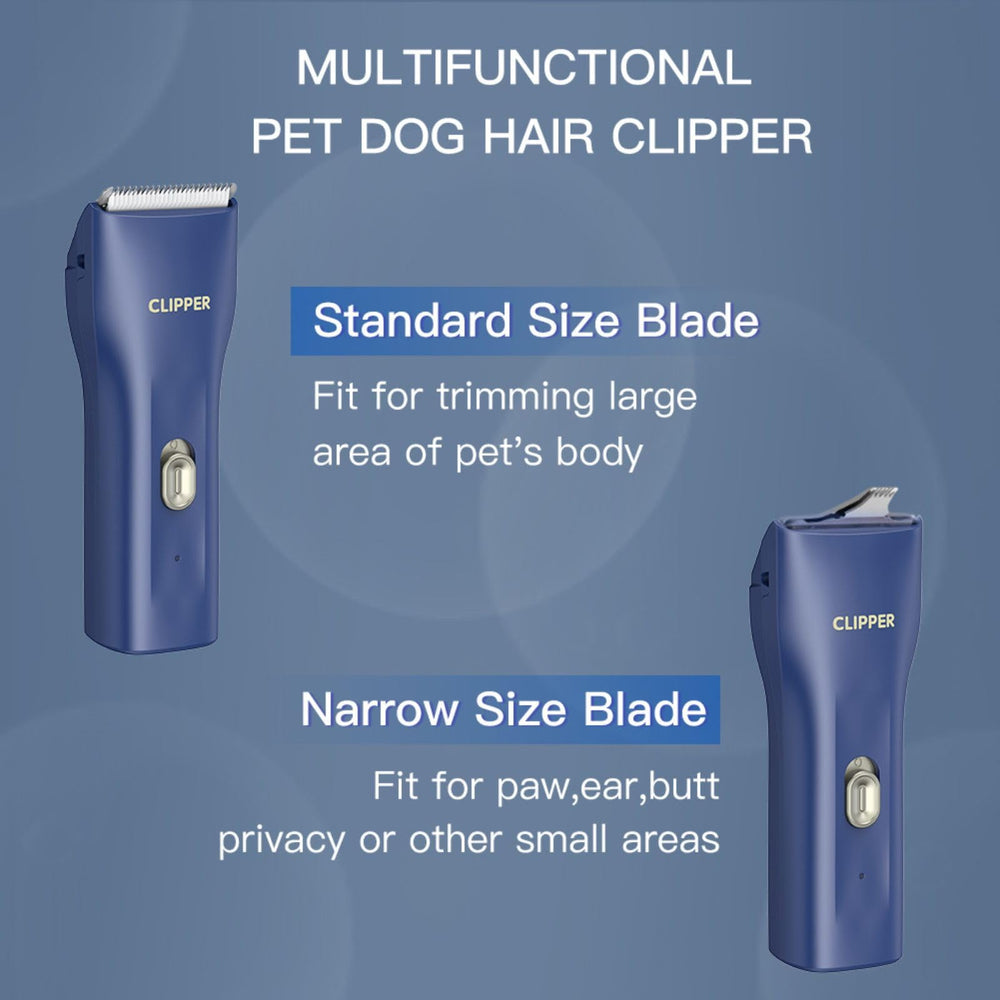 Grimgrow cordless clipper close-up highlights ceramic blade for smooth trimming.