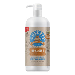 Grizzly Joint Aid bottle pour shows easy dosing for dogs and cats' joint support
