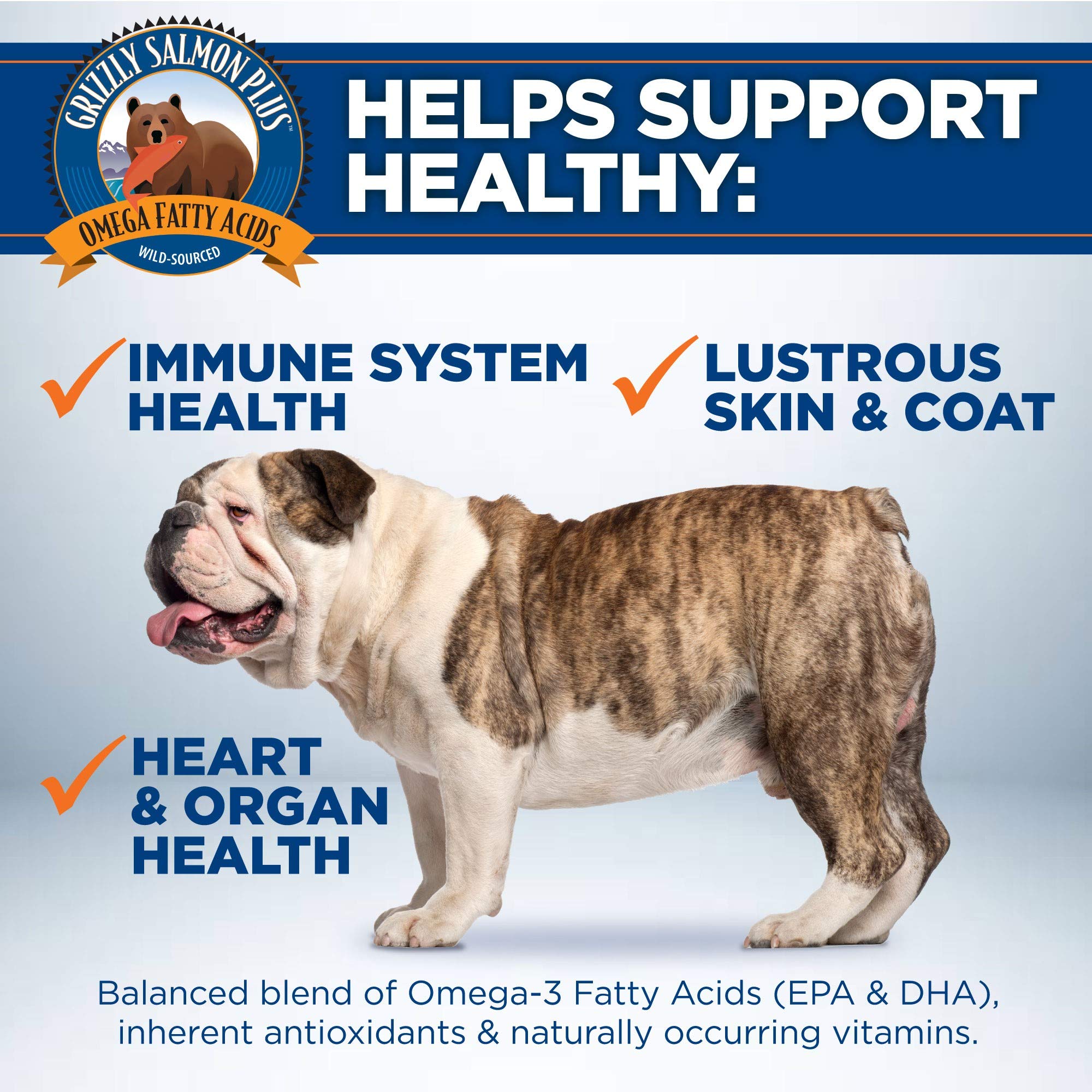 Grizzly Salmon Plus fresh-flavor image suggests appealing taste for your pets.