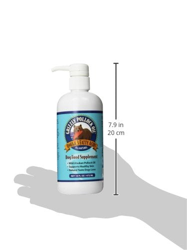 GRIZZLY Pollock Oil NASC-certified label signals quality and safety standards.