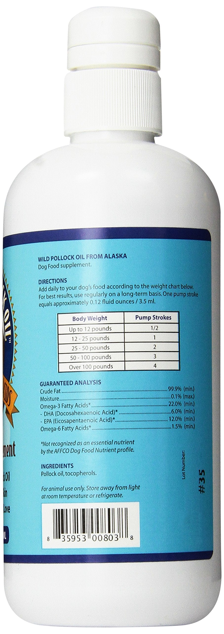 GRIZZLY Pollock Oil wild Alaskan pollock sourcing emphasizes natural fish oils for joints.
