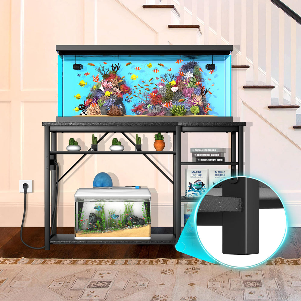 GRLEAF aquarium stand rubber pads protect floors during setup and use.