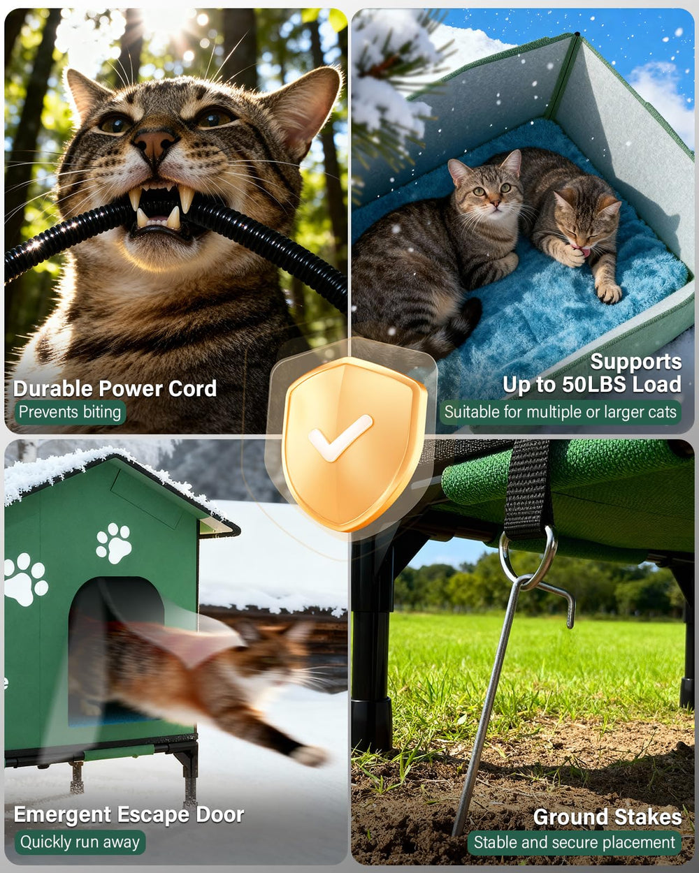 Grolomge easy-no-tool setup enables quick protection outdoors