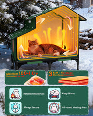 Grolomge cat house spire roof shields interior from rain and snow