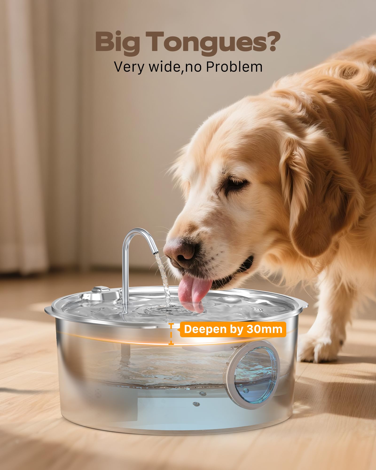 GROOKPET upgraded-pump IPX8 design ensures durable operation.