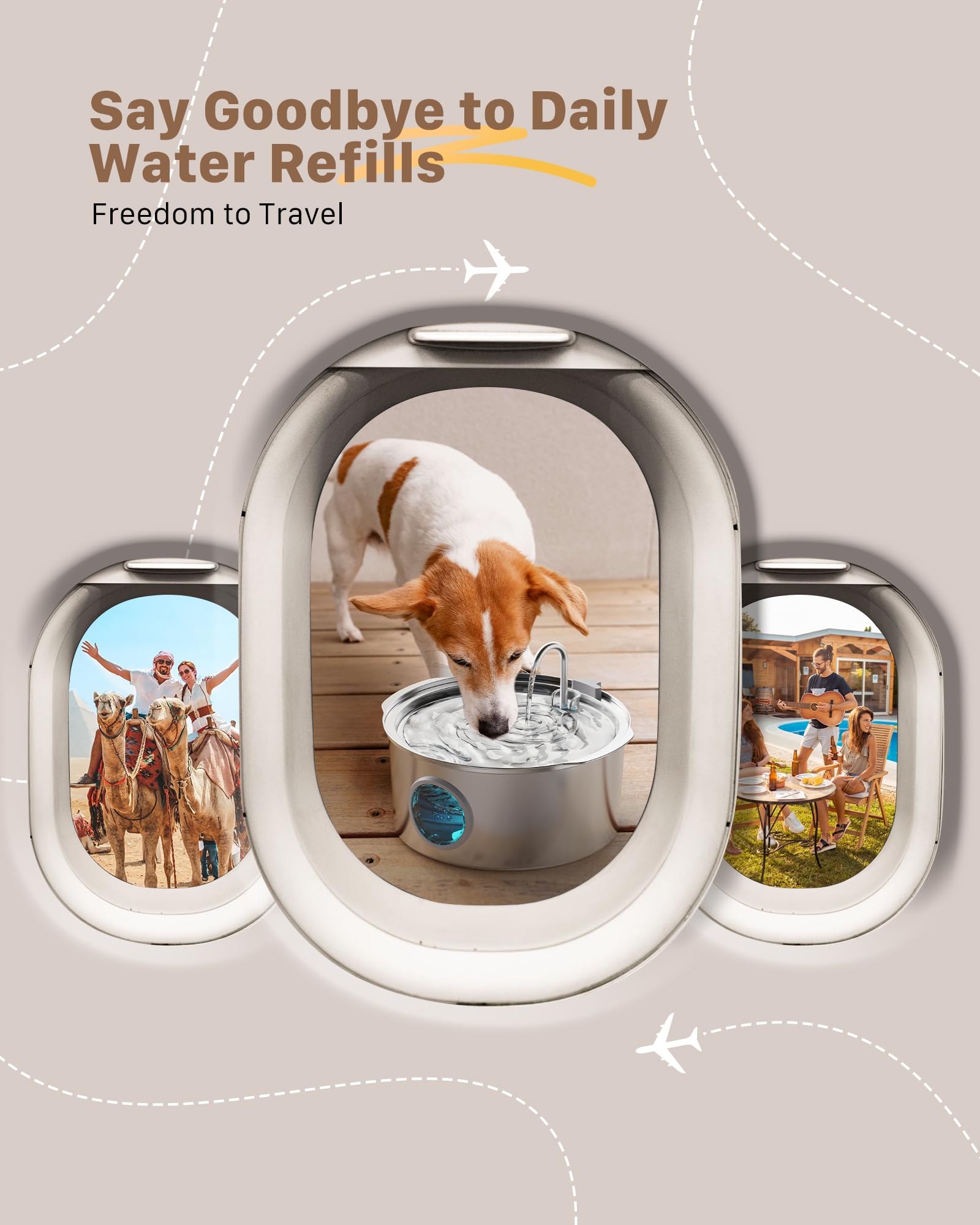 GROOKPET ergonomic handle makes moving the fountain easier