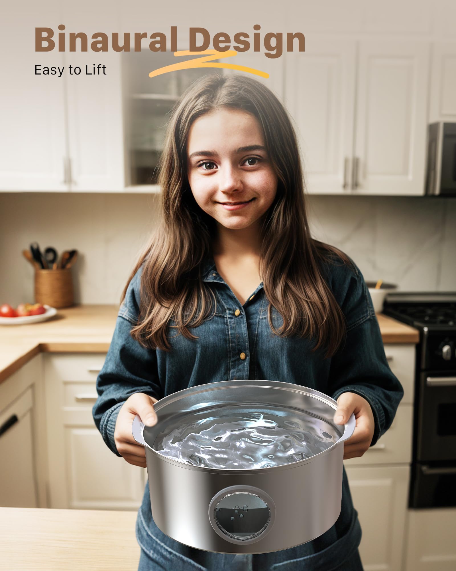 GROOKPET stainless steel close-up shows durable, easy-to-clean surface for pets