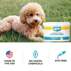 Groomer's GOOP mats-easier-brushing close-up demonstrates reduced tangling for smoother coats.