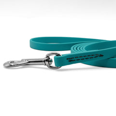 GROOMERSPRO Jelly Pet Leash teal cleaning-friendly surface simplifies after-walk wipe-downs.