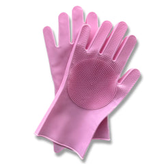 Pet Grooming Gloves bath-time easier with rich lather and deep clean
