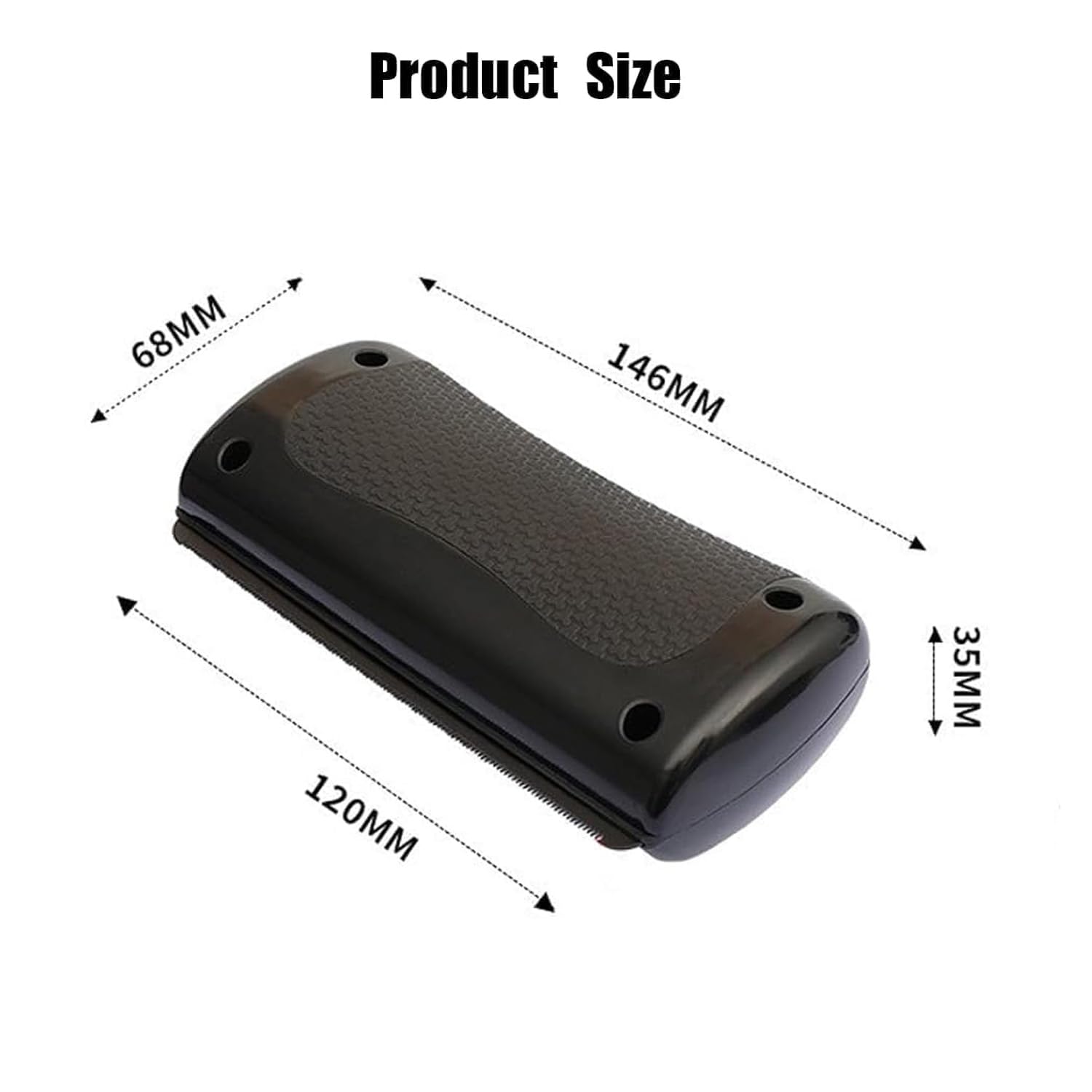Groompro deshedding brush in-use smooth brushing through coat