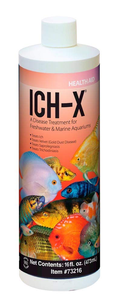 GROTAUS ICH-X ICH & Fungal Treatment bottle for parasite control in aquariums