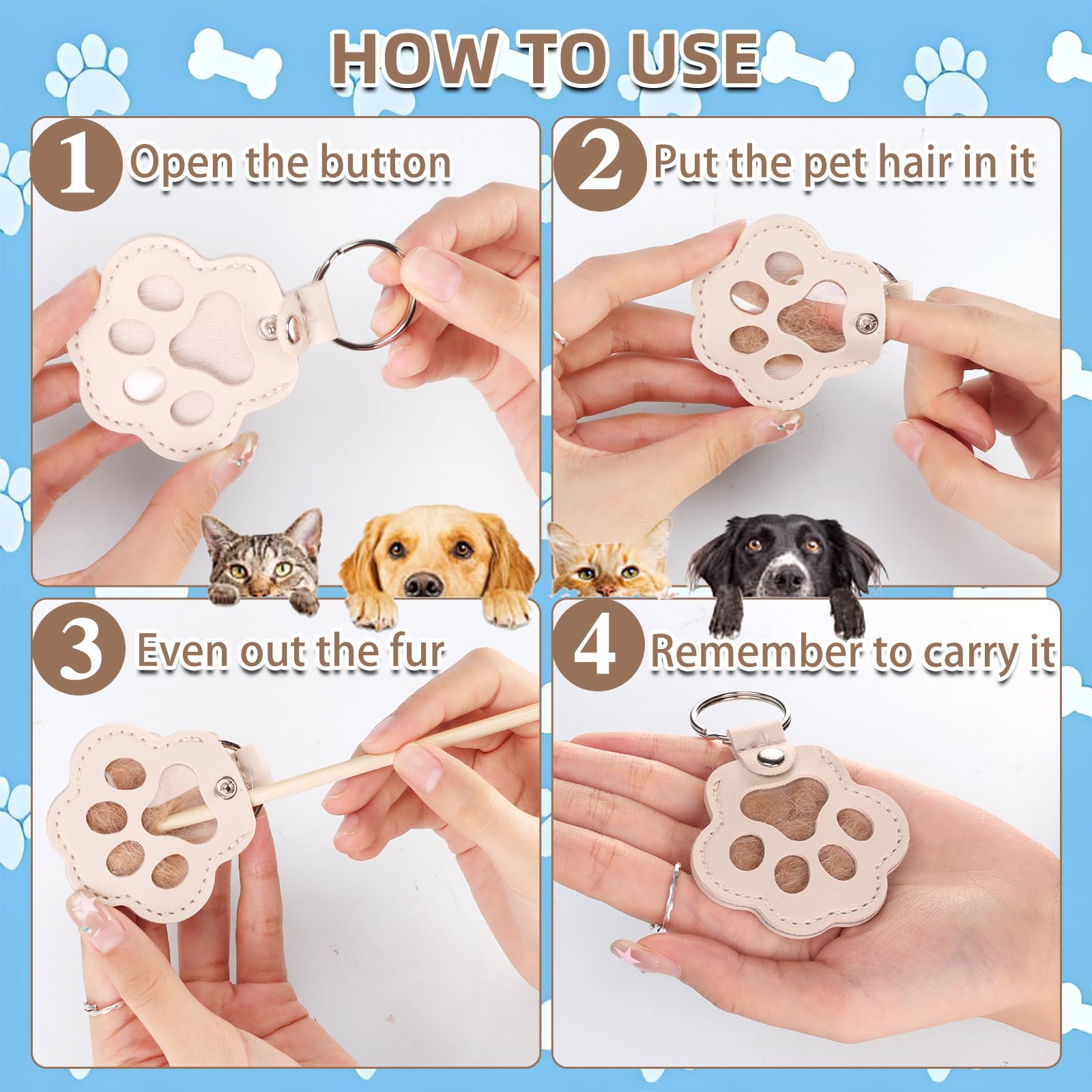 GROTOLY paw charm keychain on bag illustrates accessible pet remembrance in daily life.