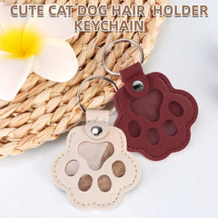 GROTOLY pet fur keepsake keychain compartment image highlights discreet fur storage.