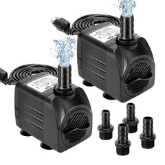 GROWNEER submersible pump close-up showing adjustable flow control for precise pressure