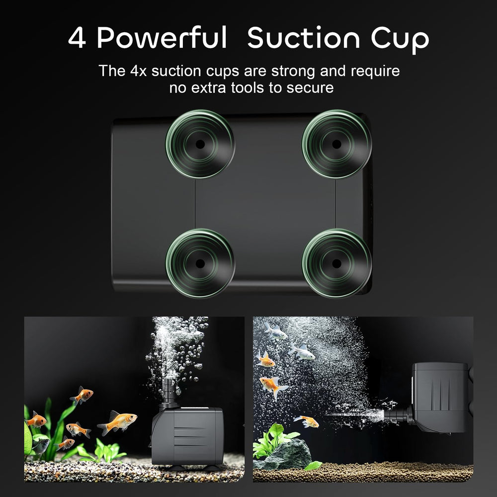 GROWNEER suction cups secure installation for horizontal or vertical mounting.
