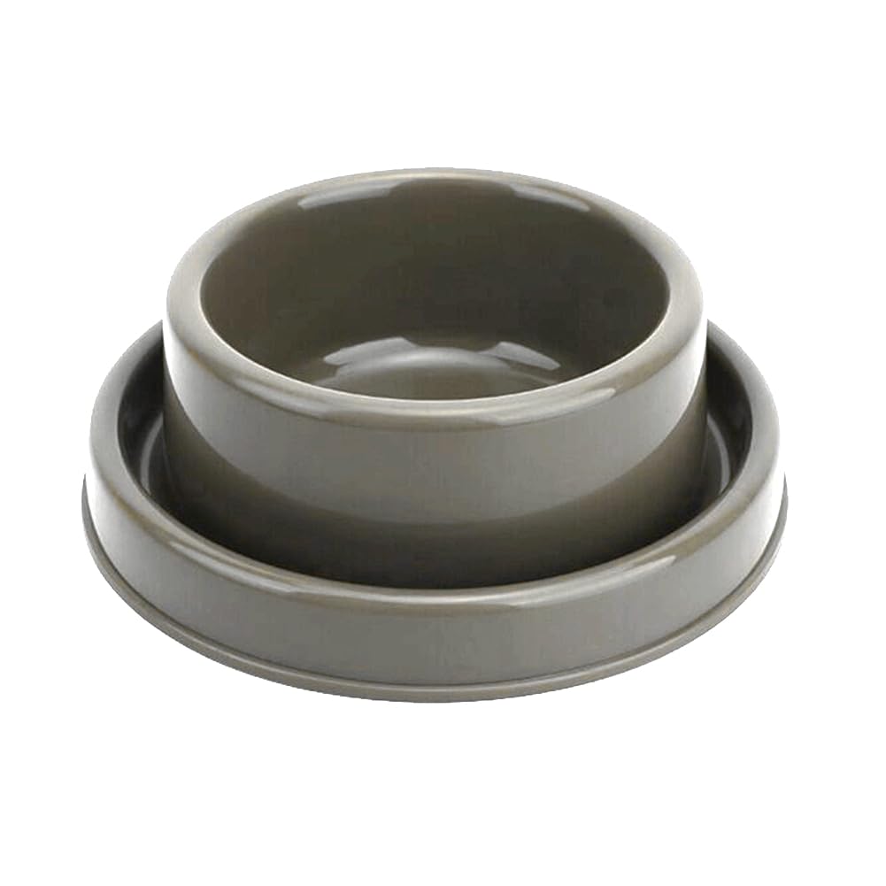 GRPET Ants Away round bowl side view shows a smooth rim for safe feeding.