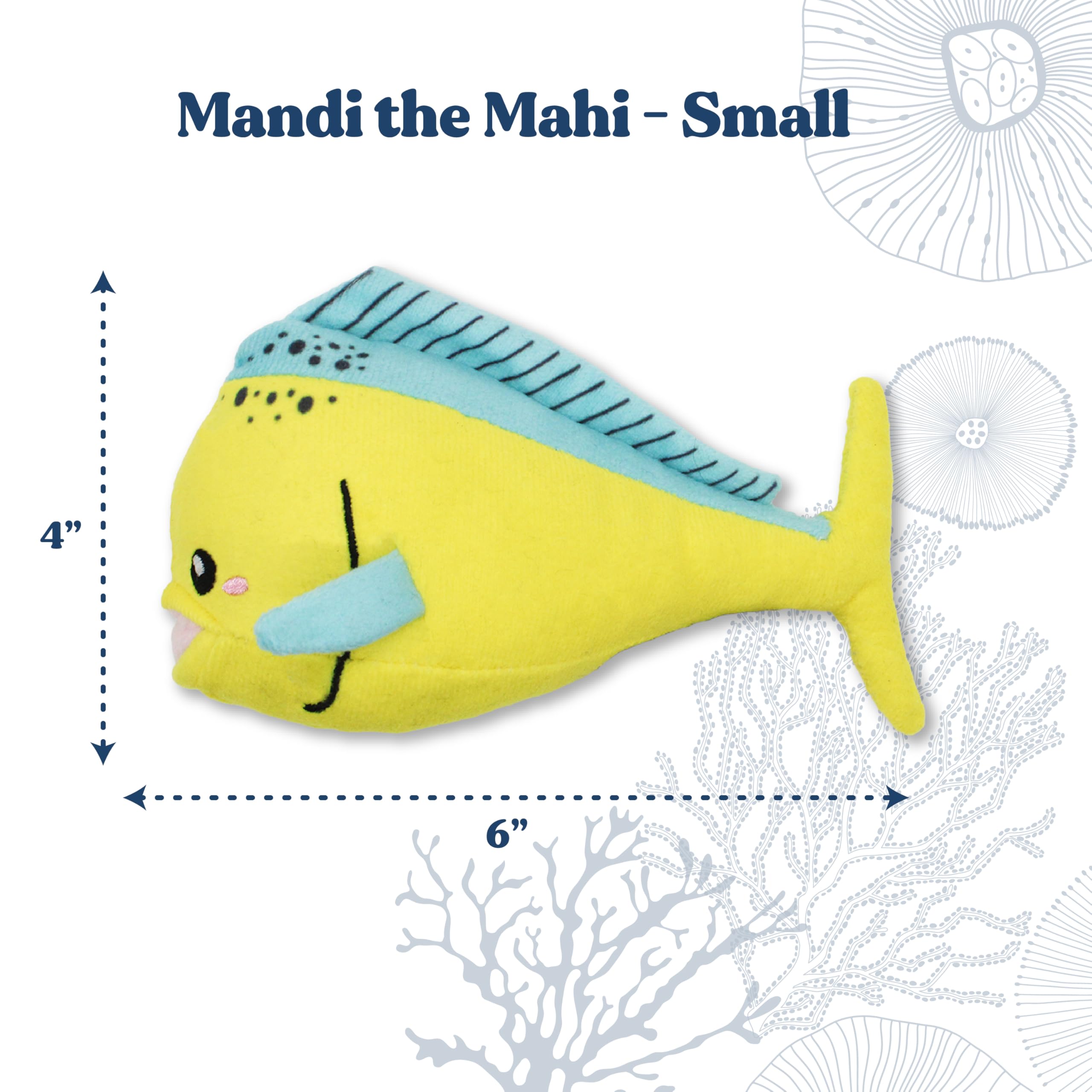 GRRREEN Mahi Mahi washable-feature demonstrates machine-washable convenience after play.