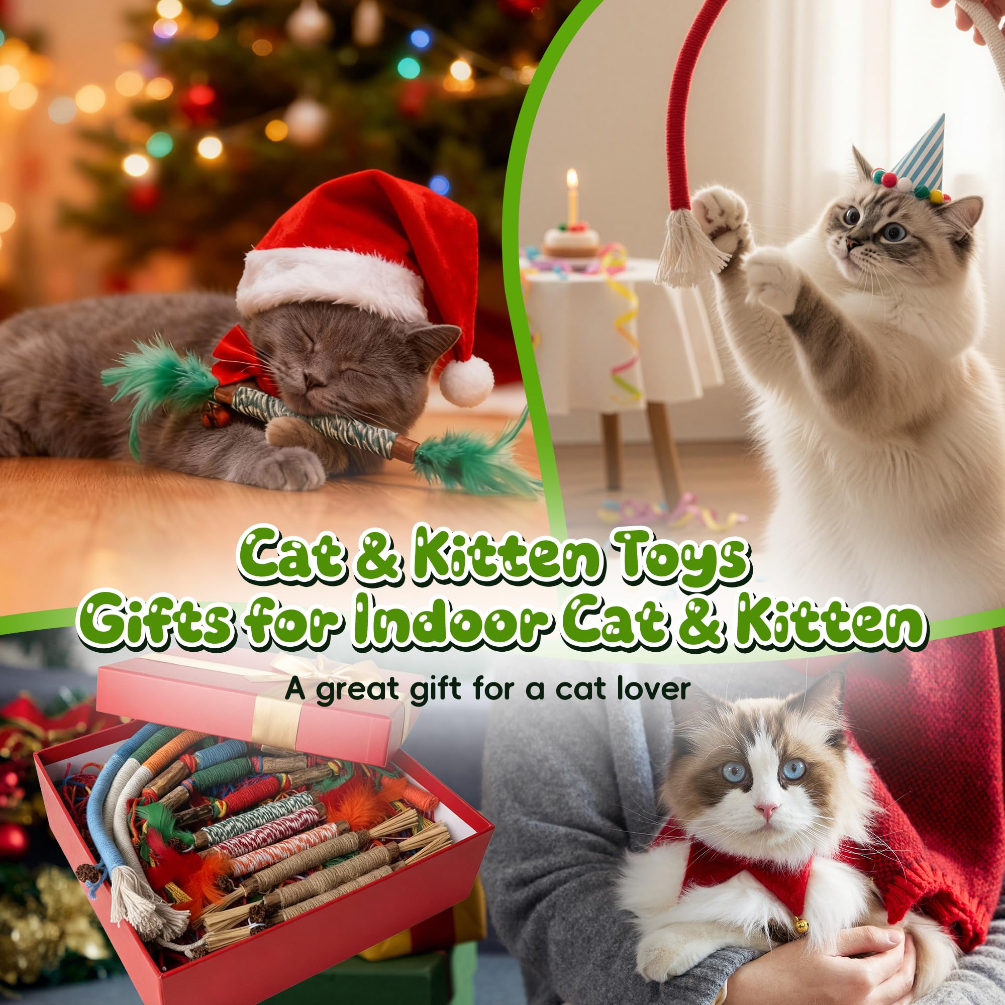 GBSYU whisper-quiet play cat toys for peaceful, uninterrupted sessions