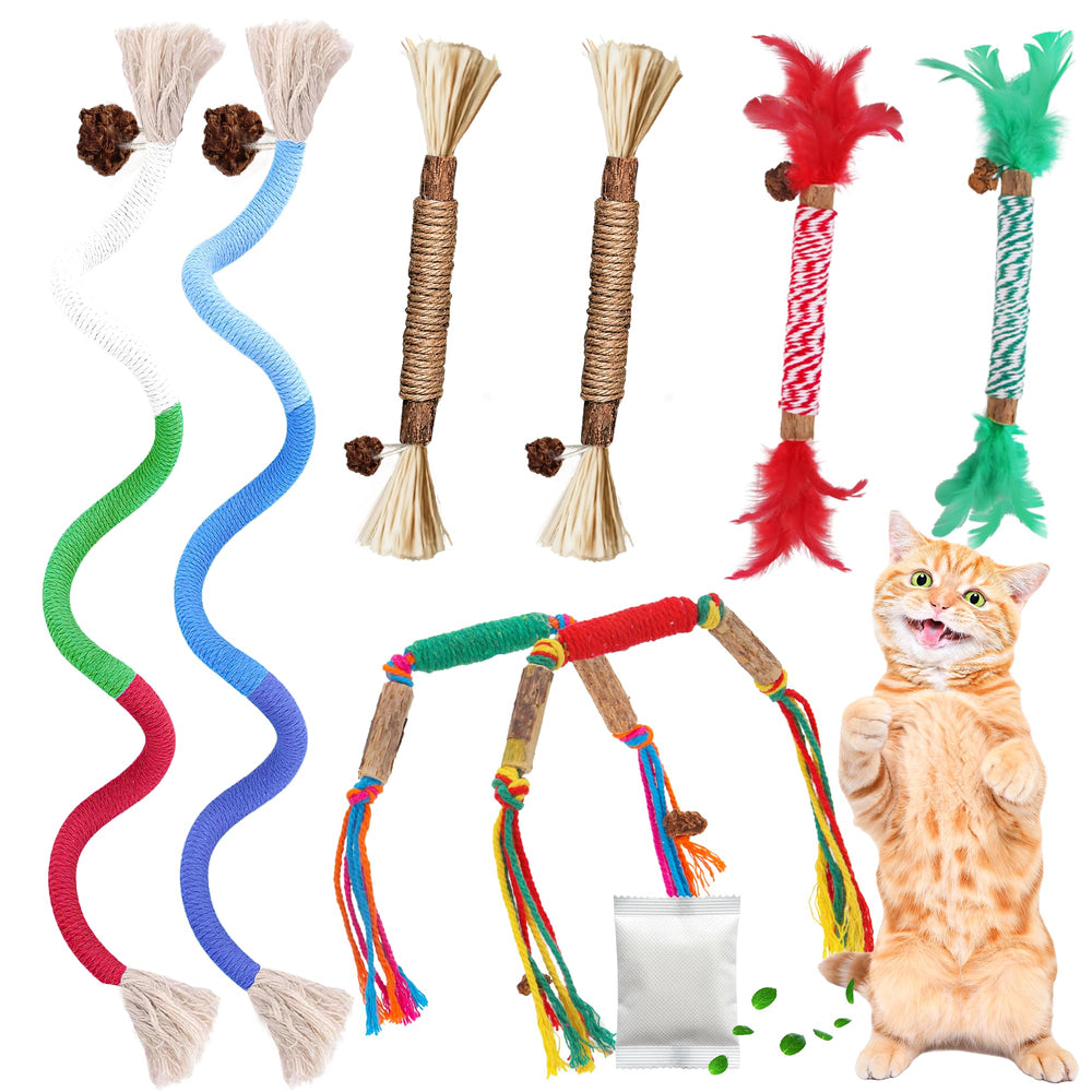 GBSYU silvervine sticks for cats showing natural chewing texture for stress-relief play