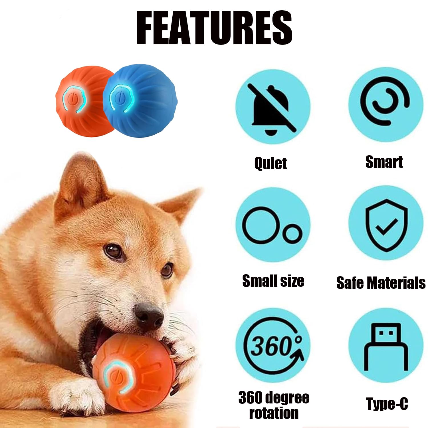 GSHLGAO Smart Jumping Ball provides night visibility for indoor or outdoor play