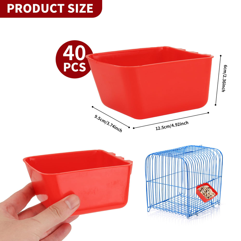 GSHYMXT 16oz capacity red cage cups designed for reliable pet drinking