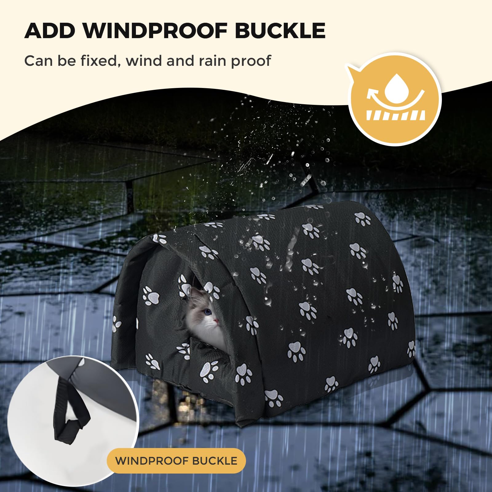 GTDSAOZG cat house folded storage demonstrates portable design for travel and storage