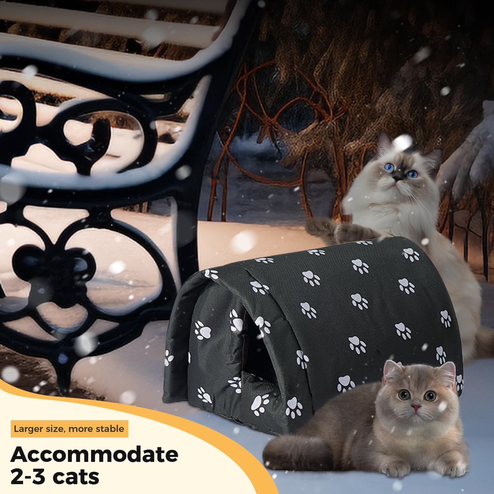 GTDSAOZG feral cat shelter insulated emphasizes warmth and outdoor durability