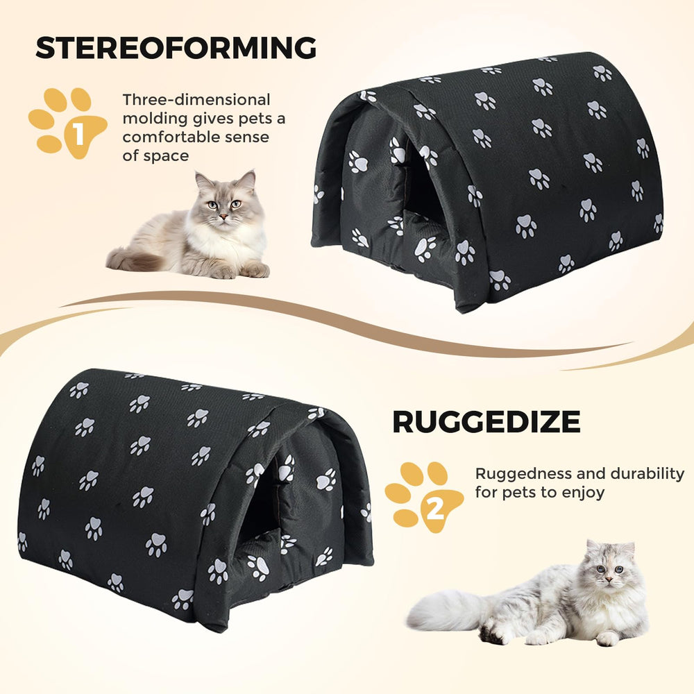 GTDSAOZG outdoor cat house rainproof design protects in wet weather