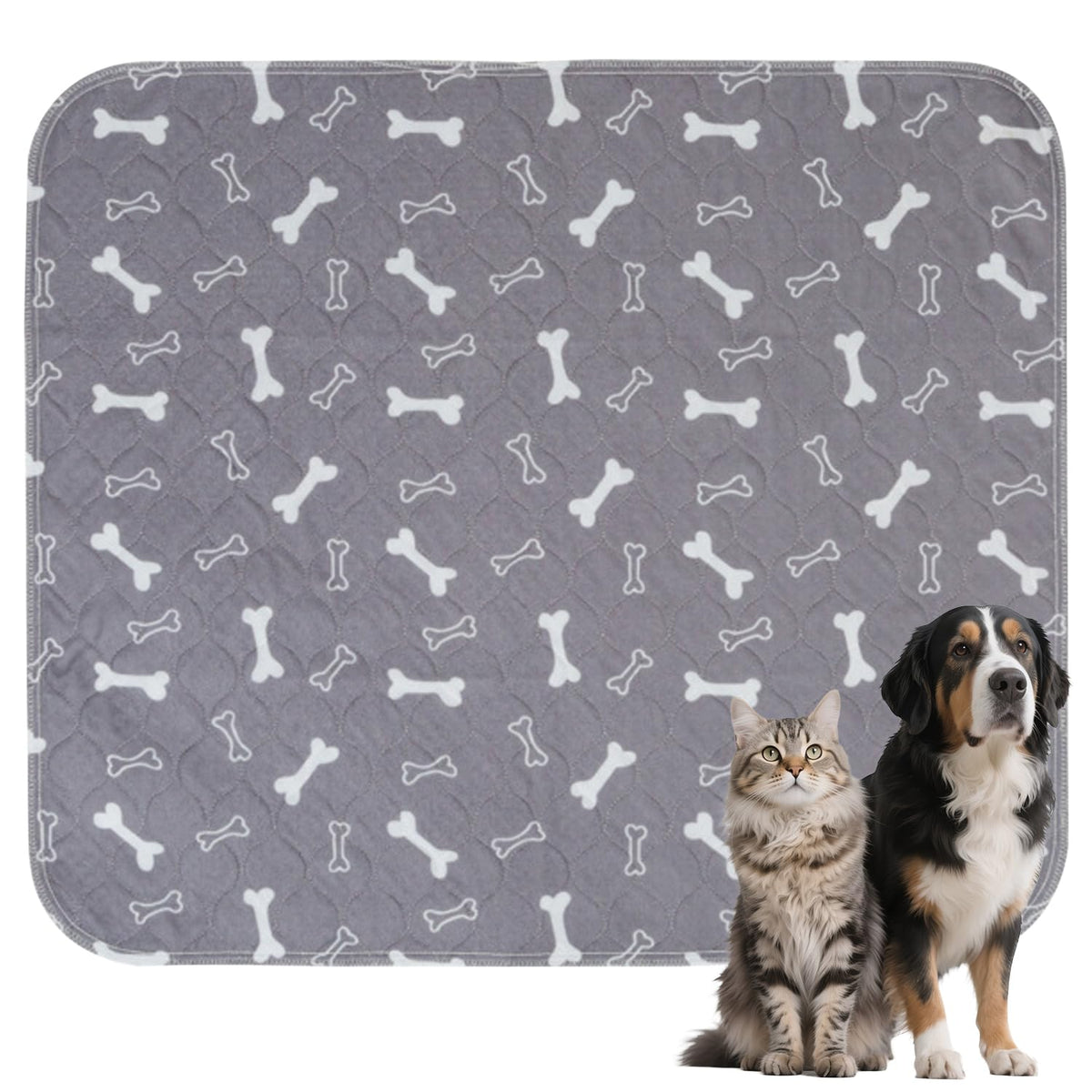 Gtrsiow Puppy Pads with absorbent layers keep floors dry.