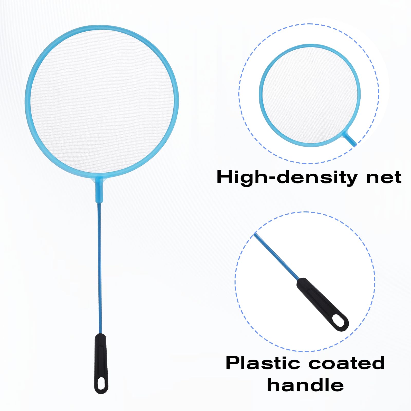 Gtziqa blue fish-tank net showcases long reach and quick-drying convenience.