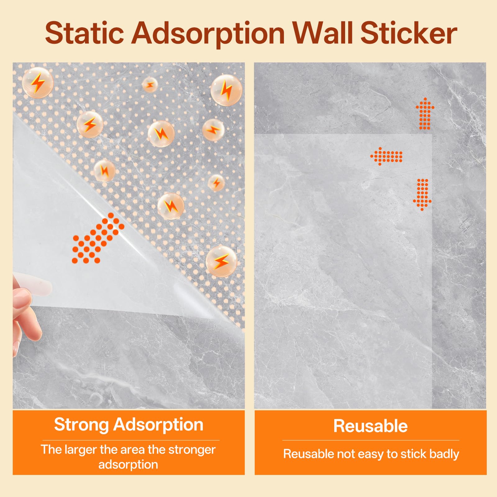 Gtziqa Clear Wall Protector on wall blends with decor while staying discreet.