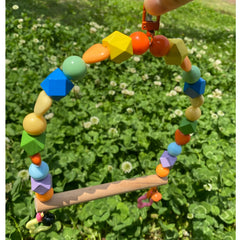 GUANLANT wooden bird stand playground highlights multi-bird perch design